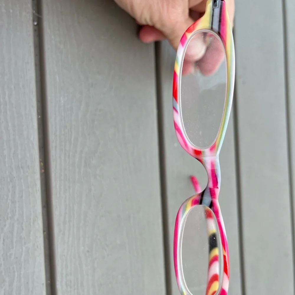 Reading Glasses Red Pink Tie Dye Swirl Multi Fashionista Visionista CPR24 +2.25